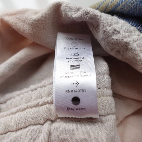 Barneys New York Shorts Size 29 Cotton‎ Hot Pants Striped High Waisted Warm USA - Picture 8 of 10